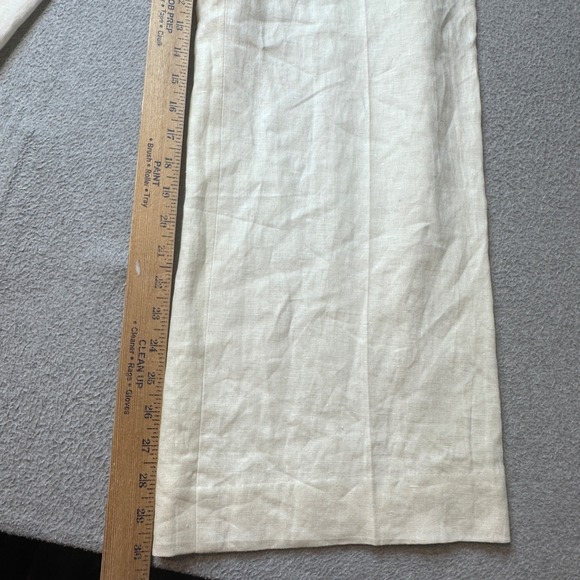 Lauren Ralph Lauren Pants Womens 18W White Linen Wide Leg High Rise New NWOT - Picture 11 of 12